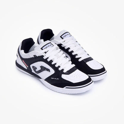 Chuteira de Futsal Joma Top Flex Masculina Branco e Preto